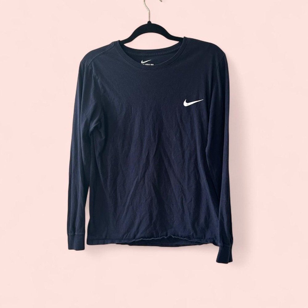 Nike Navy Long Sleeve Shirt